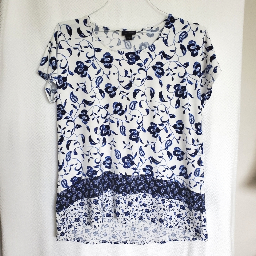 J. Jill Wearever Collection Floral Blouse Size S